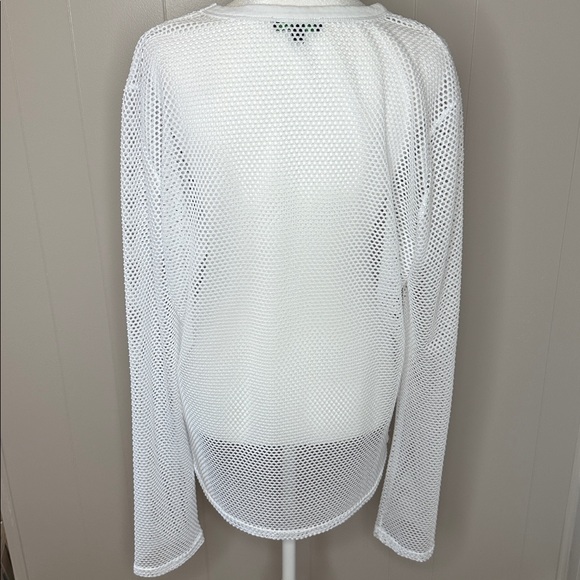 NWOT Dolls Kill Ashen Atlas Unisex Fishnet Top - White - Picture 7 of 12